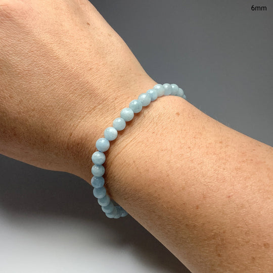 Aquamarine Beaded Bracelet