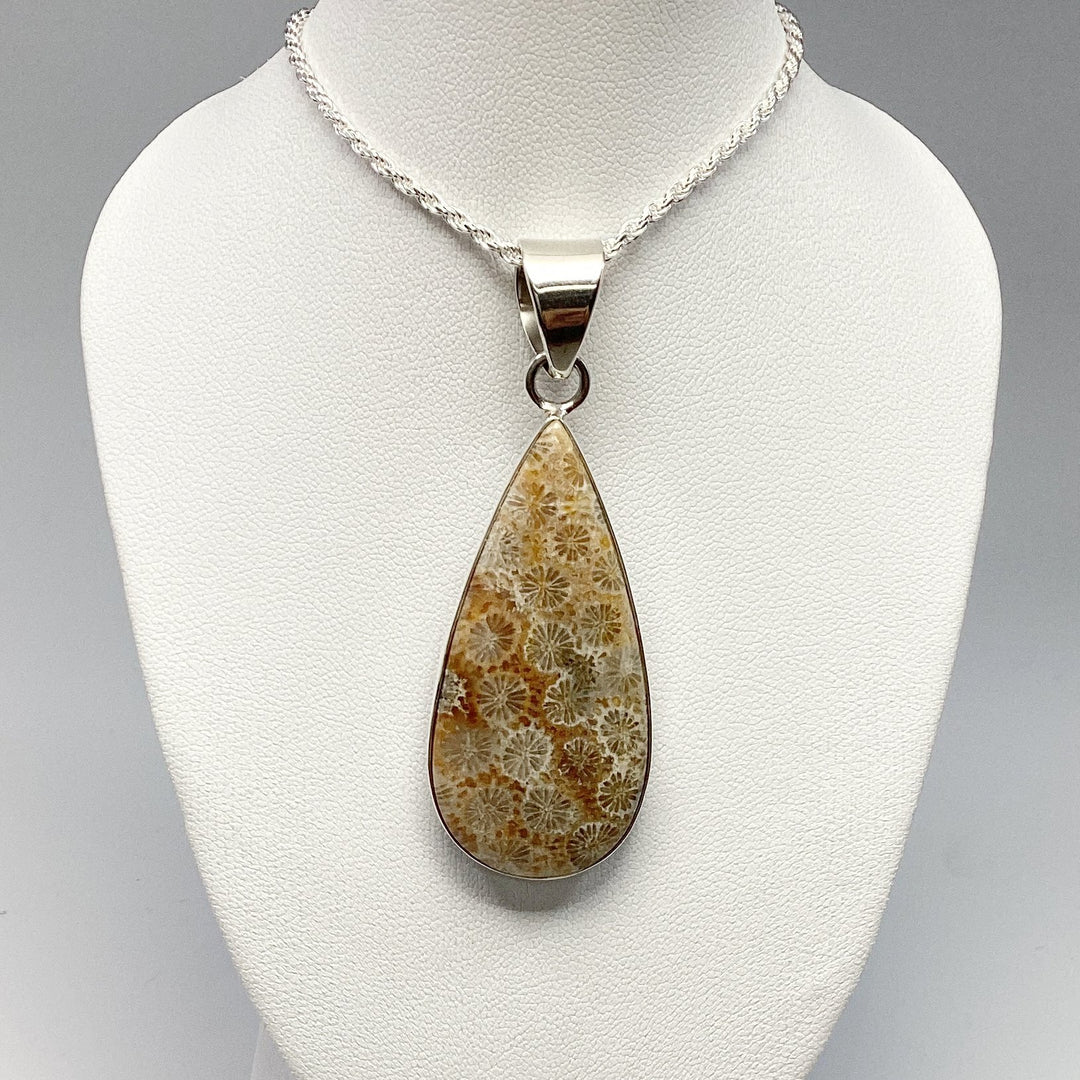 Fossilized Coral Pendant