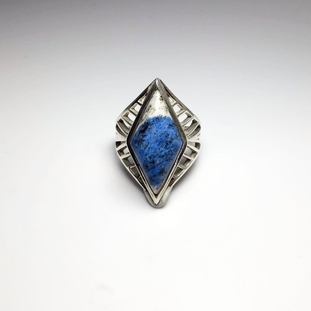 K2 Granite Azurite Ring