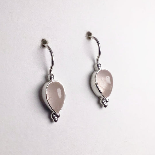 Rose Quartz Dangle Earrings