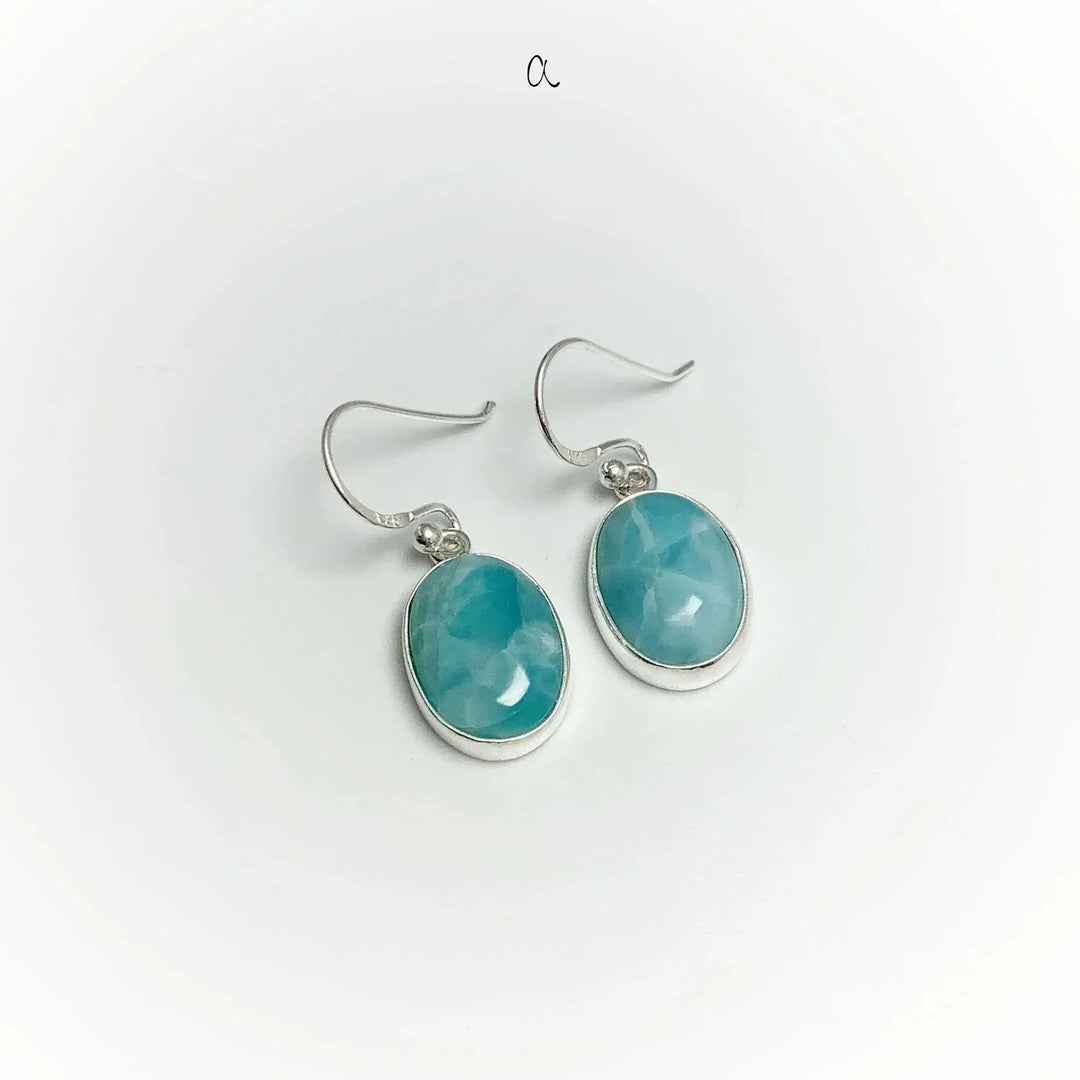 Larimar Dangle Earrings