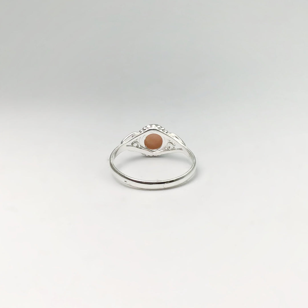 Pink Peruvian Opal Ring