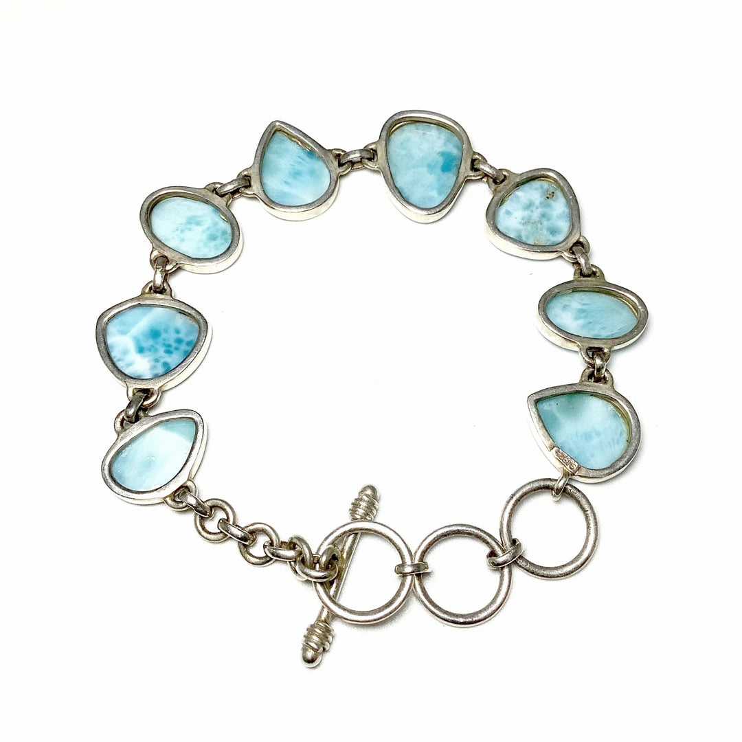 Larimar Sterling Silver Bracelet