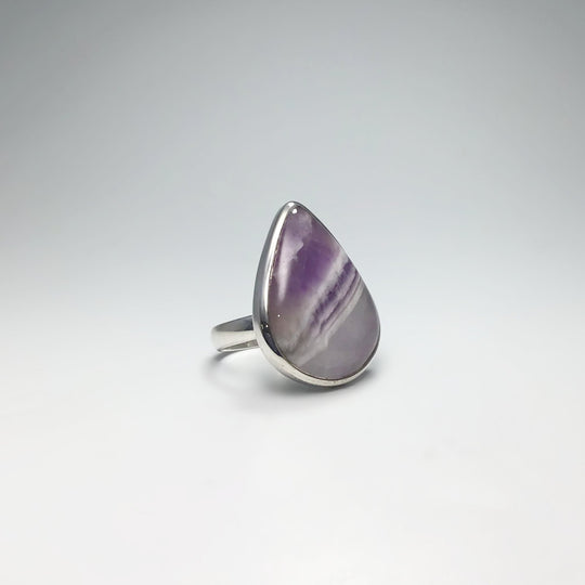 Chevron Amethyst Ring