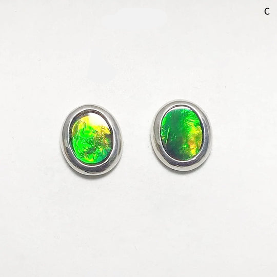 Alberta Ammolite Stud Earrings