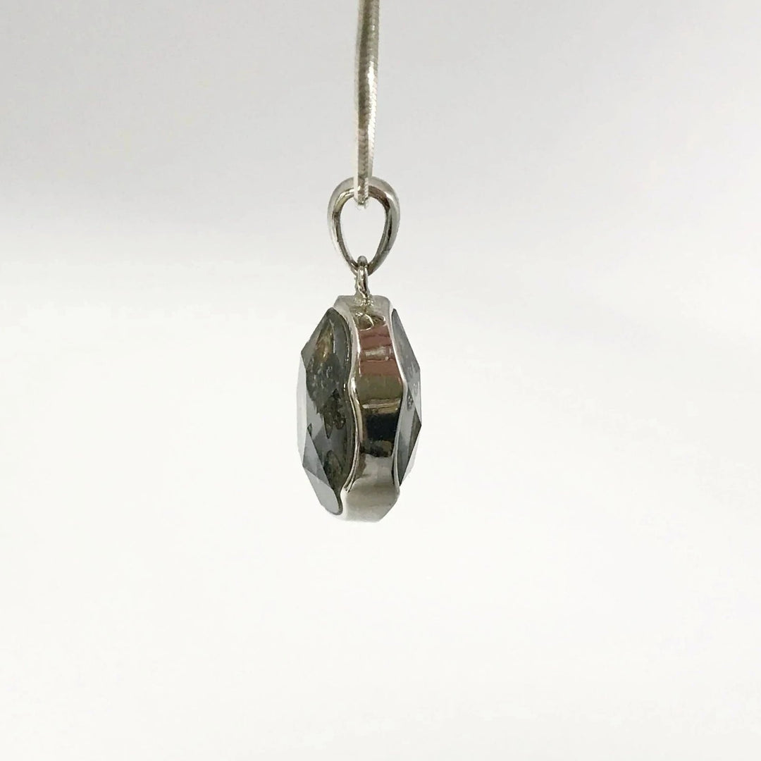 Sericho Meteorite Faceted Pendant