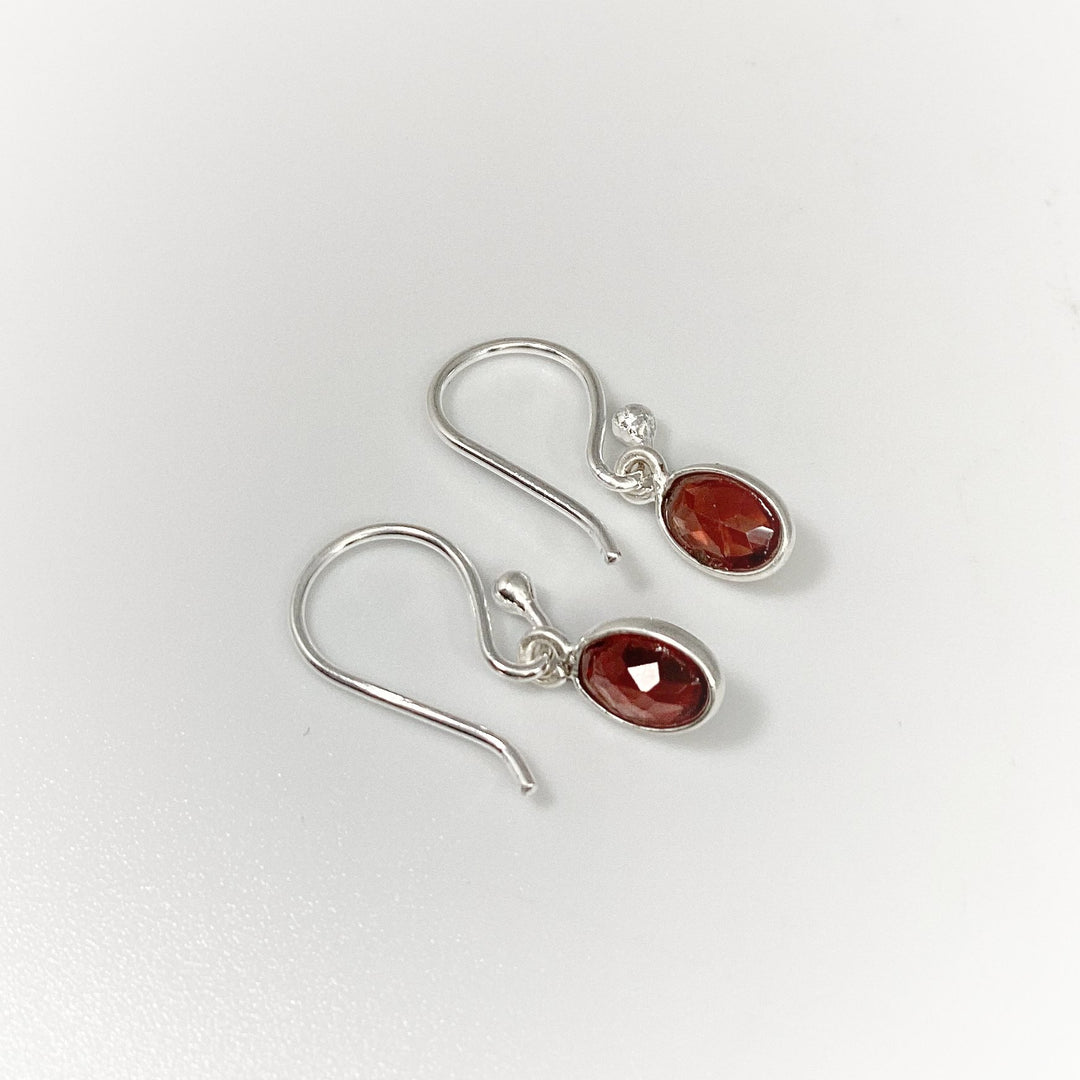 Garnet Dangle Earrings