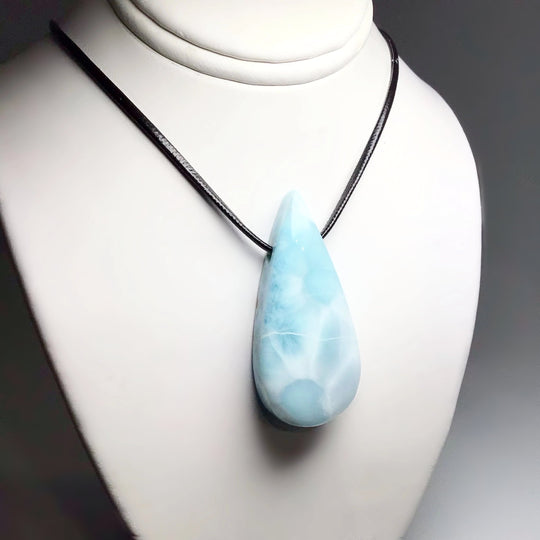 Larimar Drilled Pendant