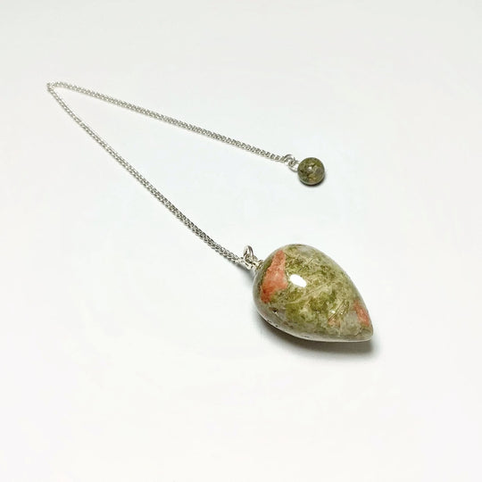 Unakite Teardrop Pendulum