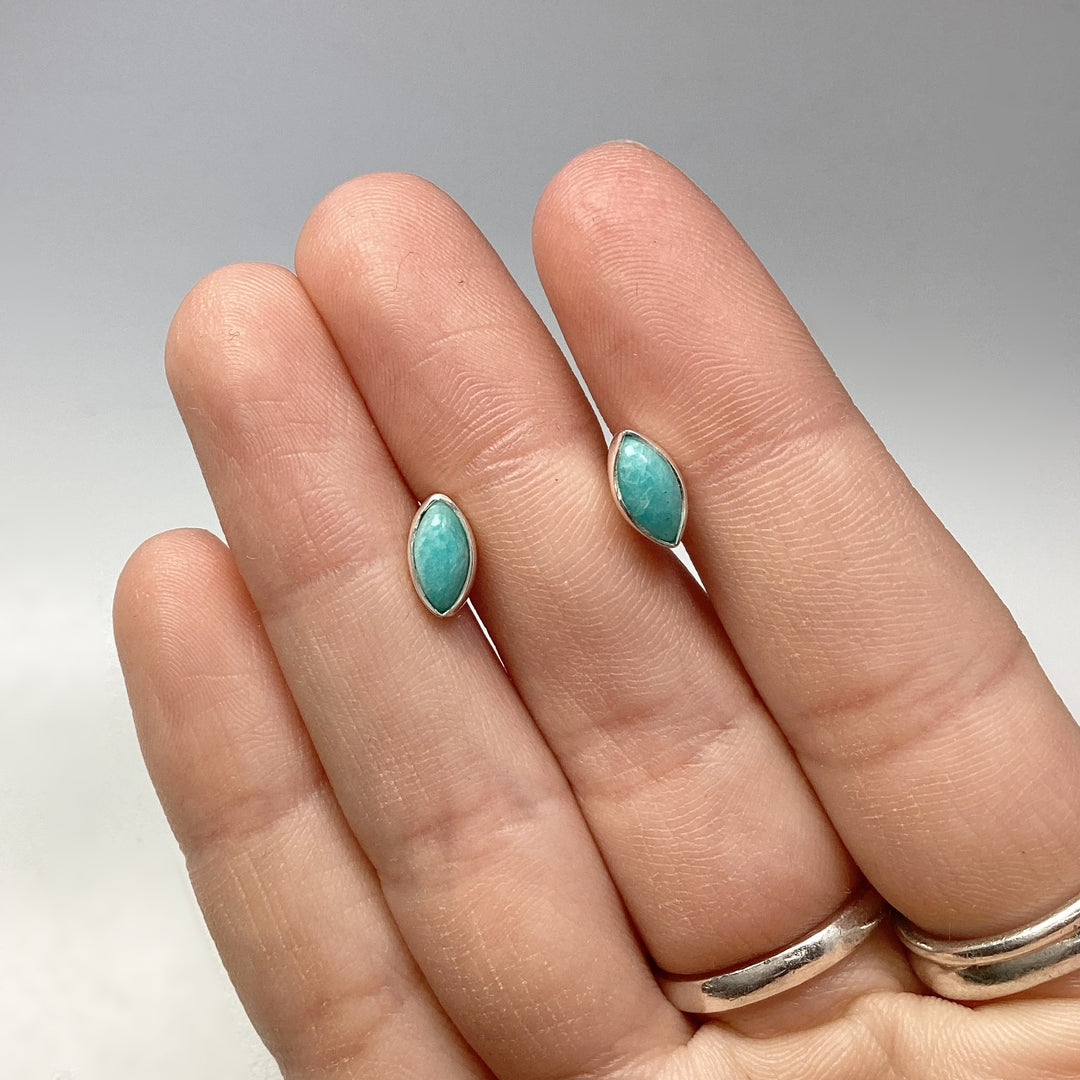 Amazonite Stud Earrings