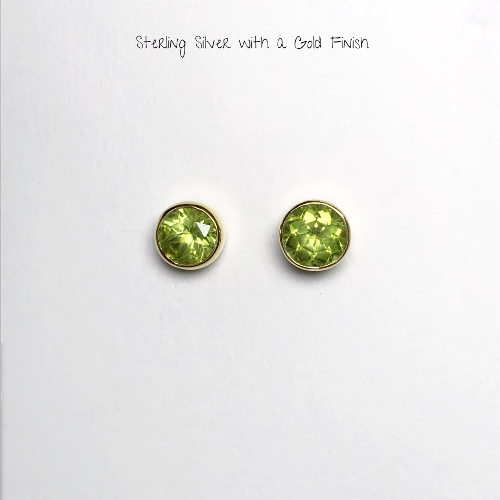 Peridot Stud Earrings