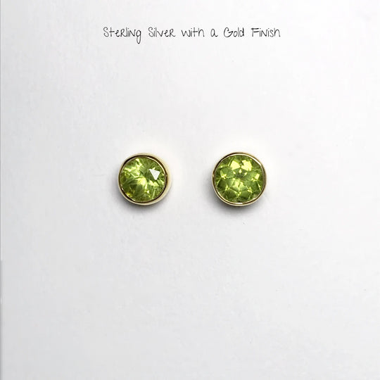 Peridot Stud Earrings