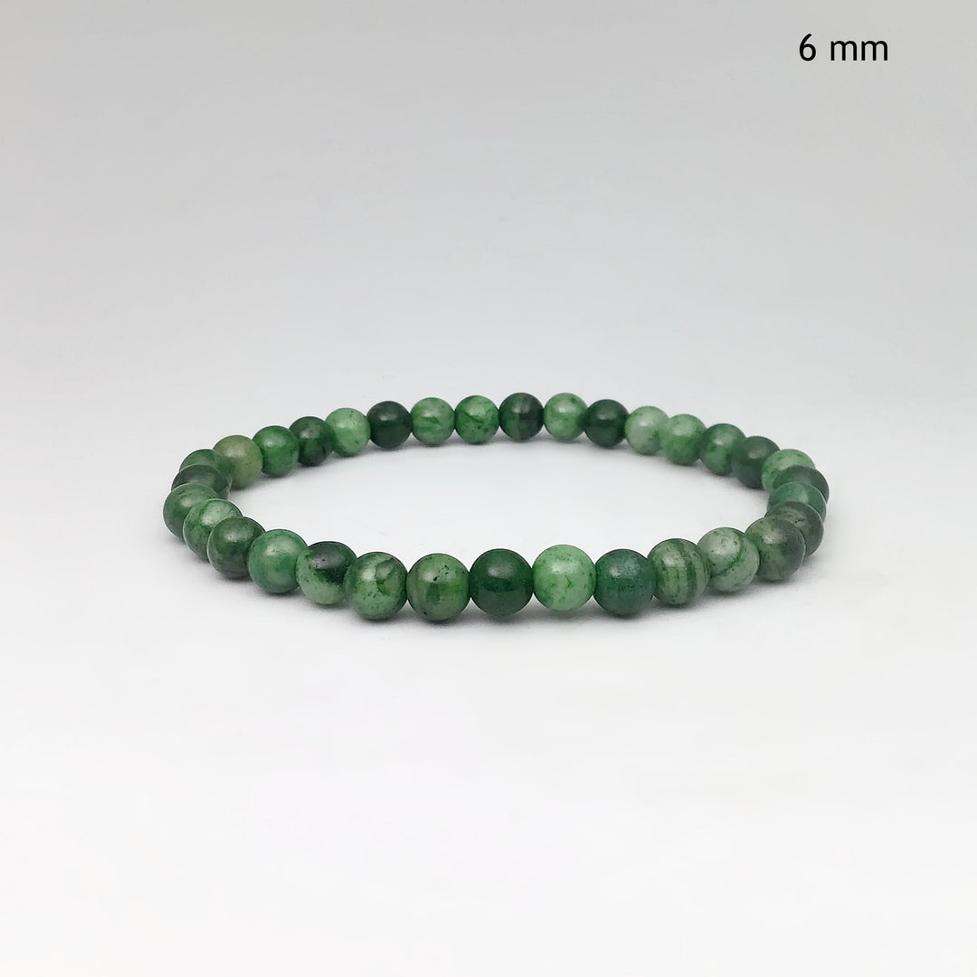 Green Crazy Lace Agate Beaded Bracelet