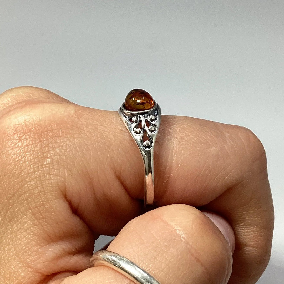 Cognac Amber Ring