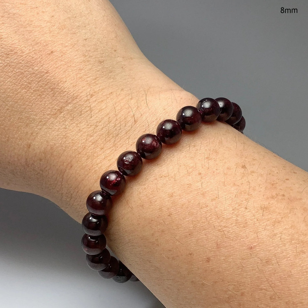 Garnet Beaded Bracelet