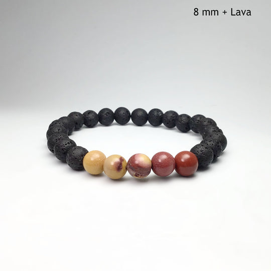 Mookaite Beaded Bracelet