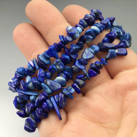 Lapis Lazuli Chip Beaded Bracelet