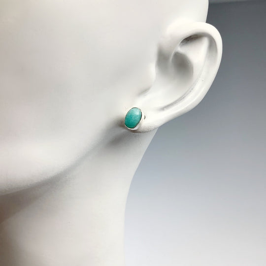 Amazonite Stud Earrings