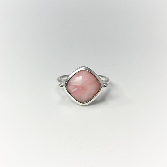 Pink Peruvian Opal Ring