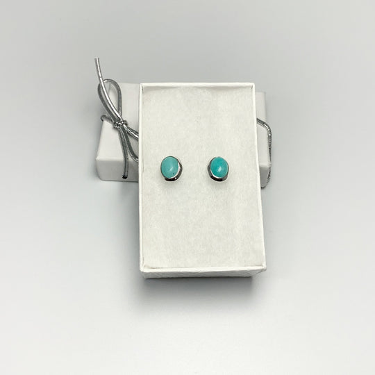 Amazonite Stud Earrings