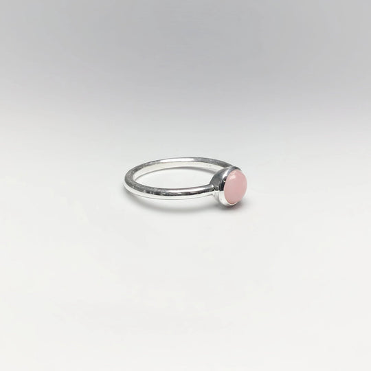 Pink Peruvian Opal Ring