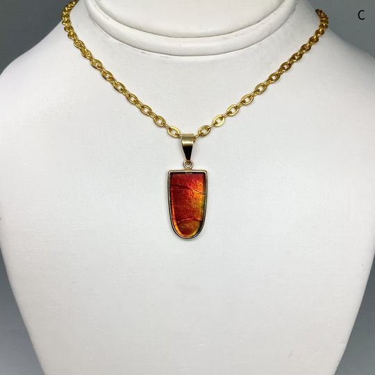 Alberta Ammolite 14K Gold Pendant