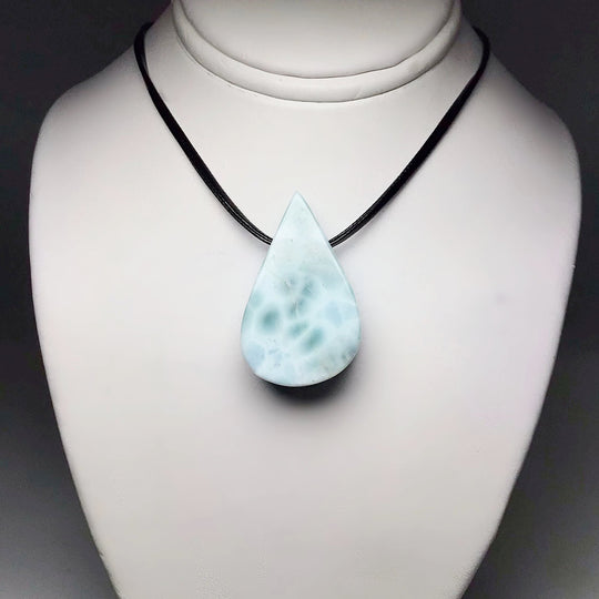 Larimar Drilled Pendant