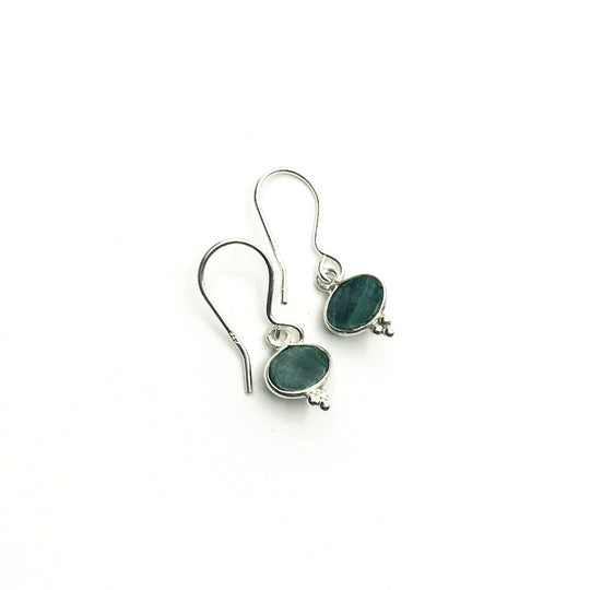 Malachite Dangle Earrings