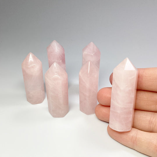 Polished Rose Quartz Point at $29 Each