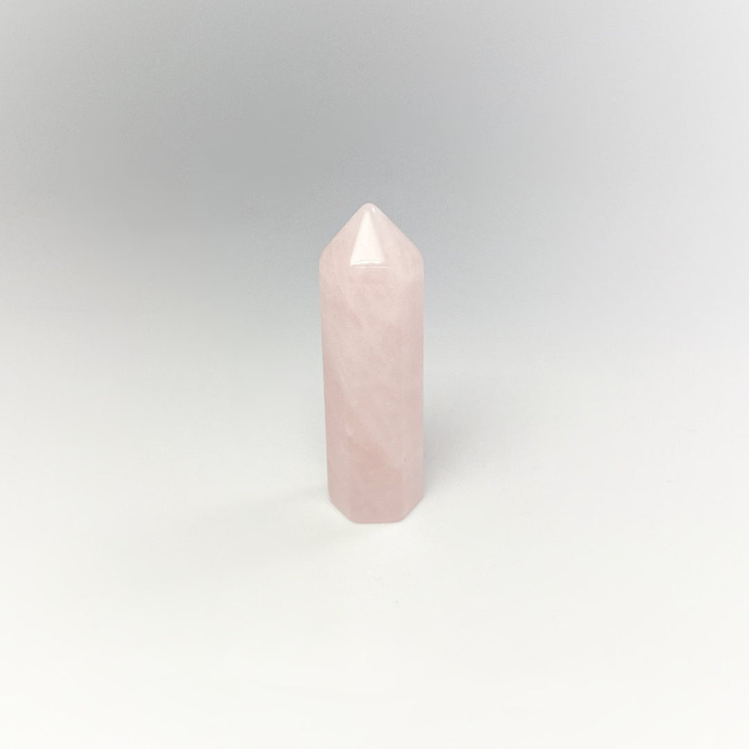 Polished Rose Quartz Point at $35 Each