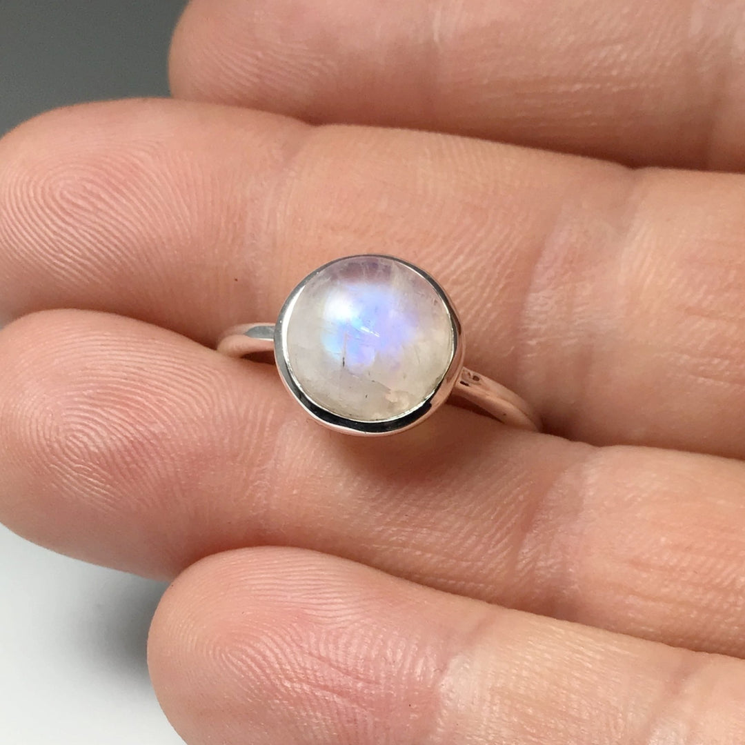 Rainbow Moonstone Ring