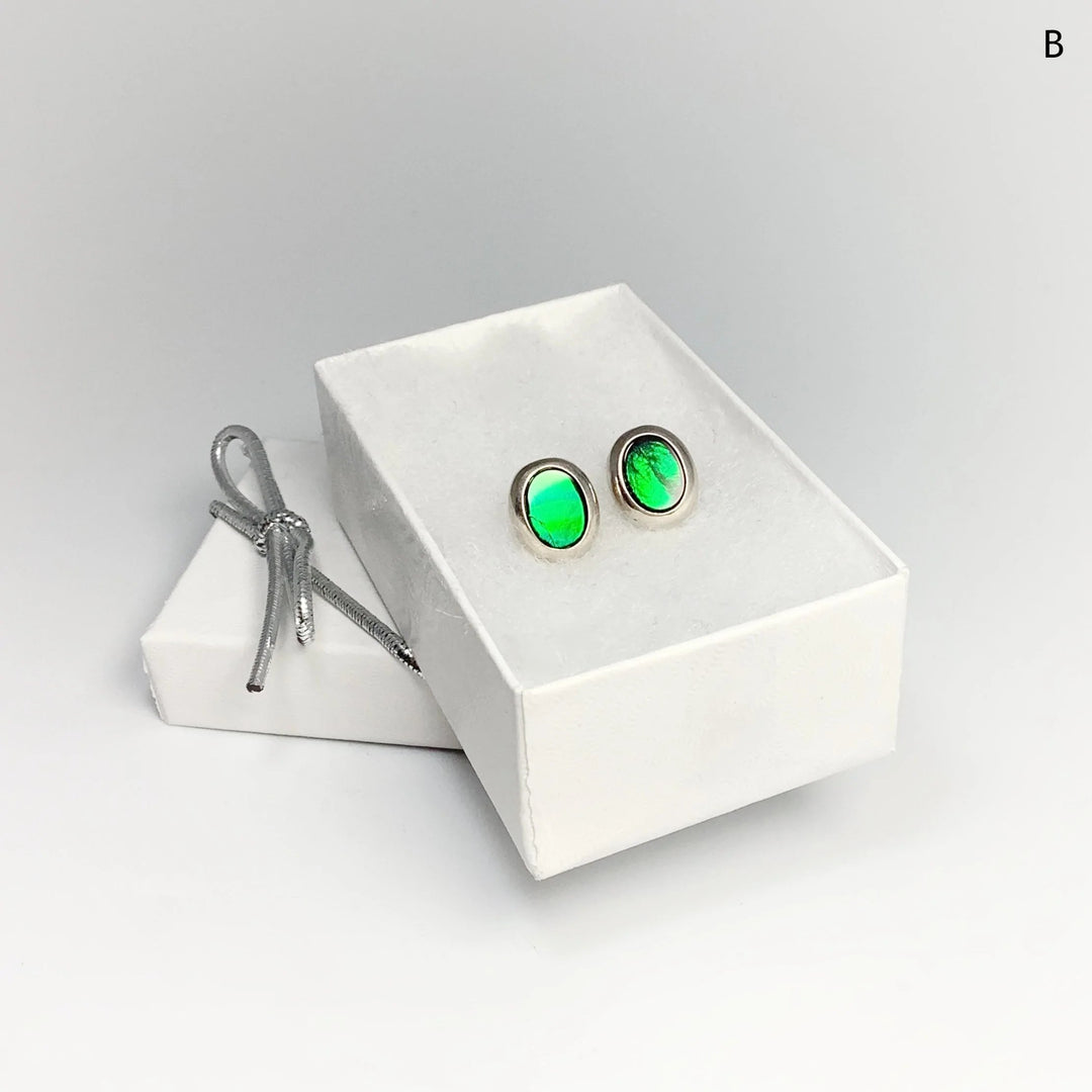 Alberta Ammolite Stud Earrings