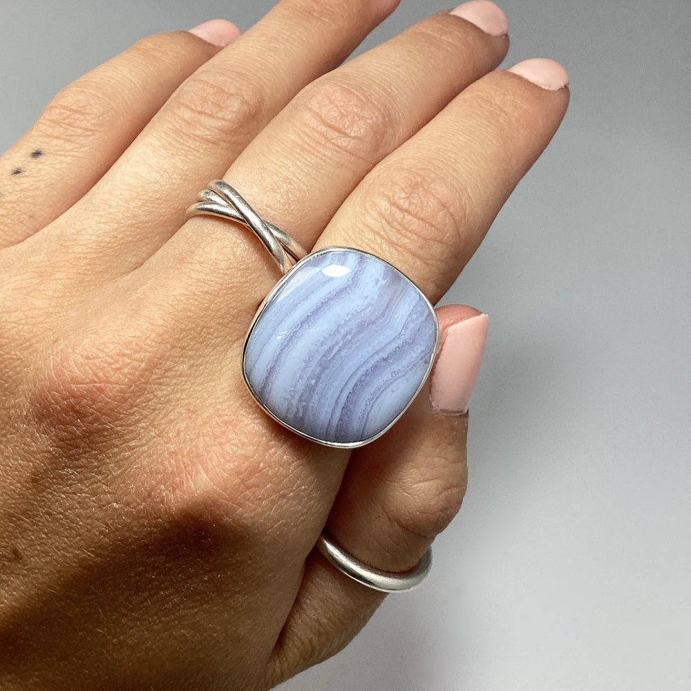 Blue Lace Agate Ring