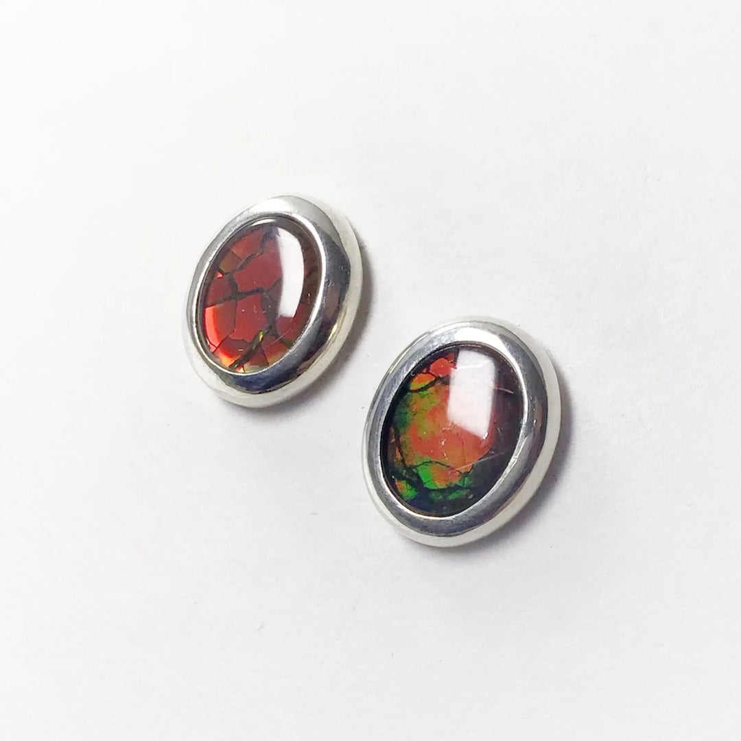 Alberta Ammolite Stud Earrings