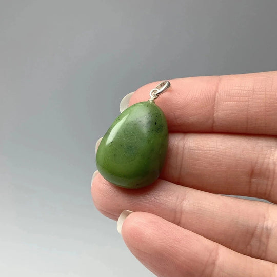 Canadian Jade Teardrop Pendant