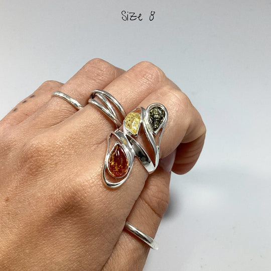 Mixed Amber Ring