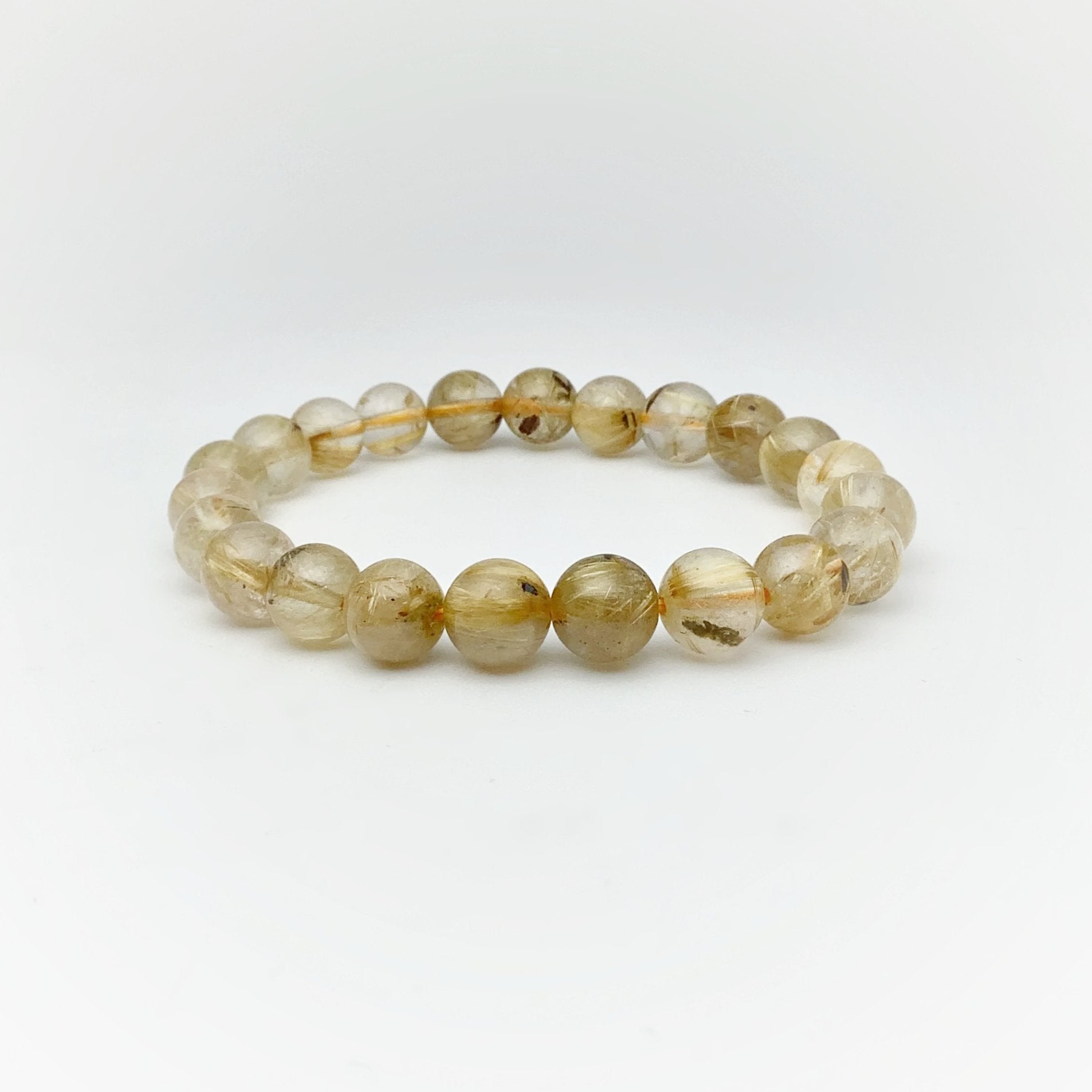 Rutilated Quartz Beaded Bracelet