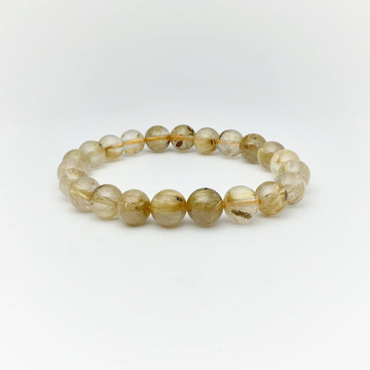 Rutilated Quartz Beaded Bracelet