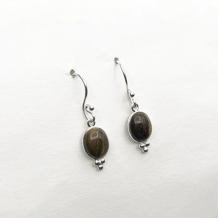 Tiger Eye Dangle Earrings