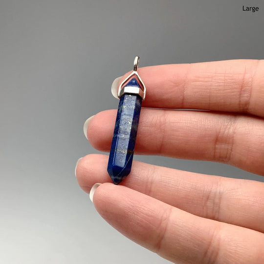 Lapis Lazuli Double Terminated Point Pendant