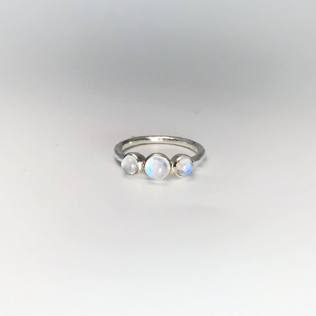 Rainbow Moonstone Ring