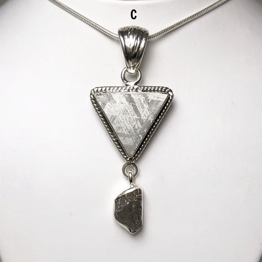 Muonionalusta and Campo Del Cielo Meteorite Pendant