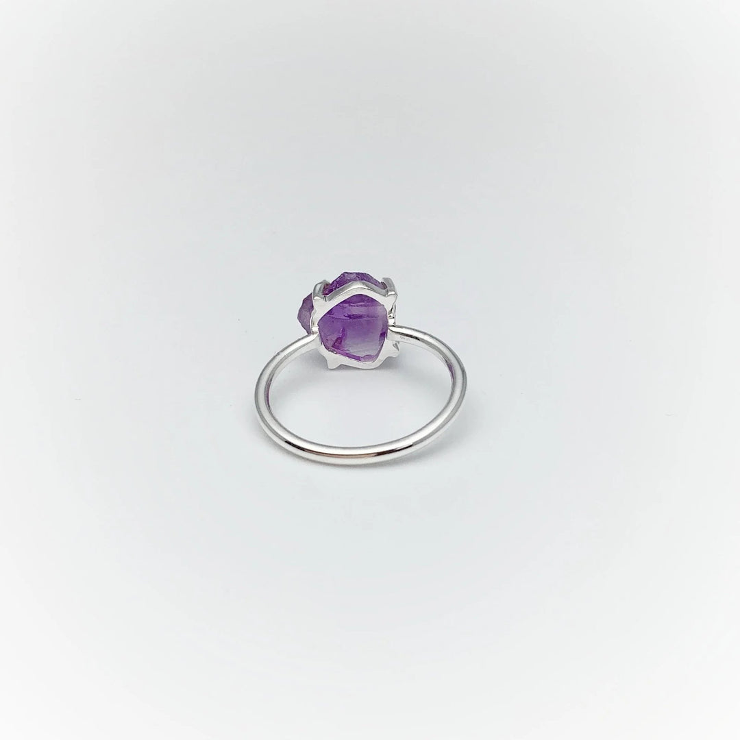 Raw Amethyst Ring