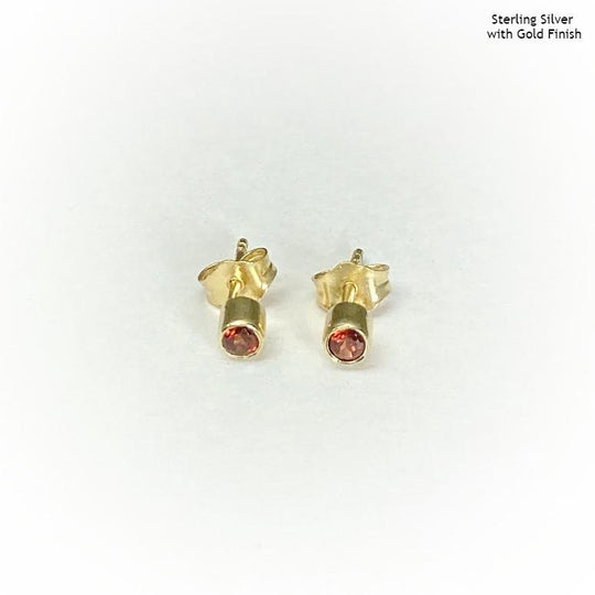 Garnet Stud Earrings