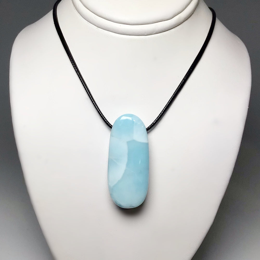 Larimar Drilled Pendant