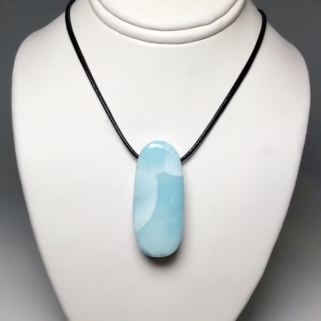 Larimar Drilled Pendant