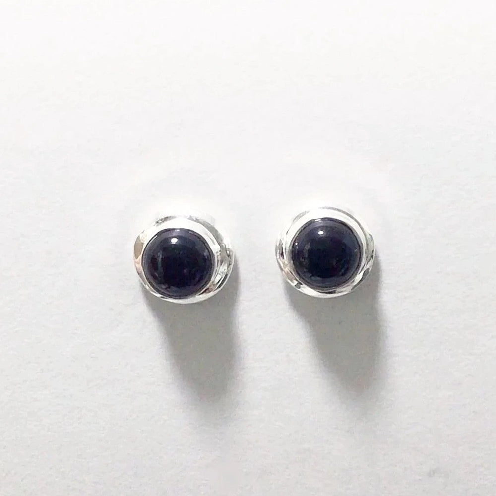 Black Onyx Stud Earrings