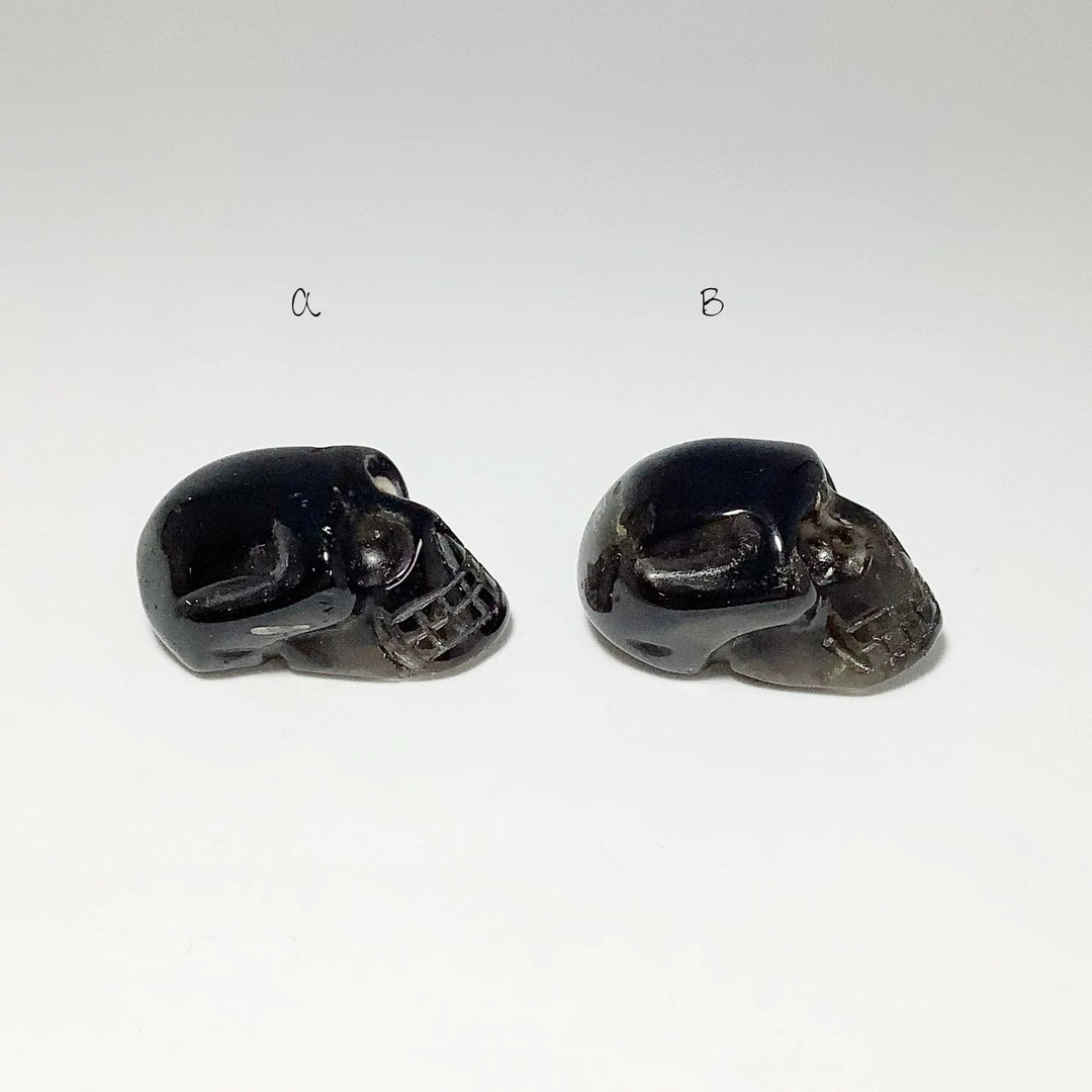 Carved Smoky Quartz Skull