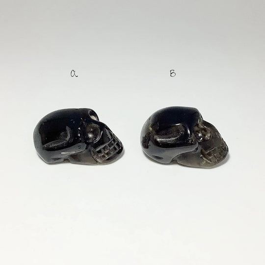 Carved Smoky Quartz Skull