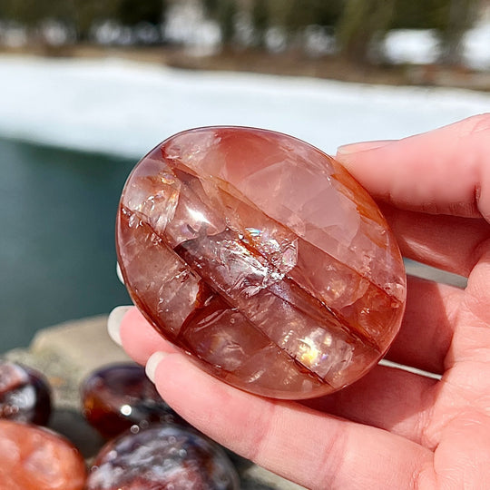 Red Hematoid Quartz Tumble